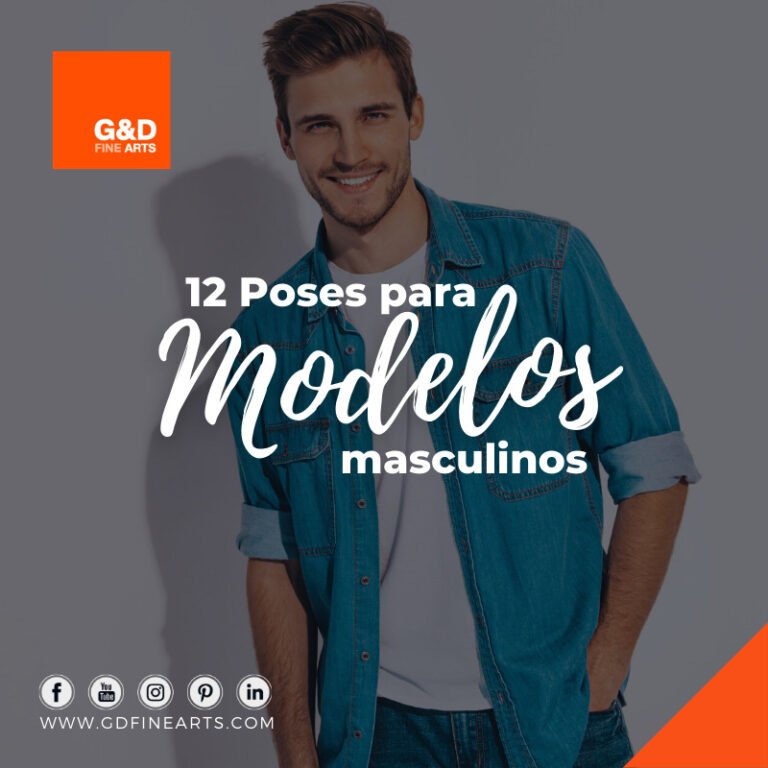 12 Poses para Modelos Masculinos